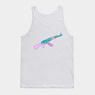 Ak-47 Vaporwave sticker Tank Top